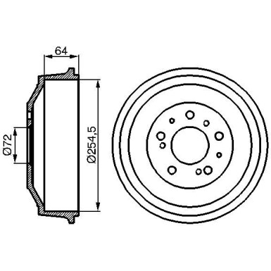 0 986 477 031 Bremstrommel