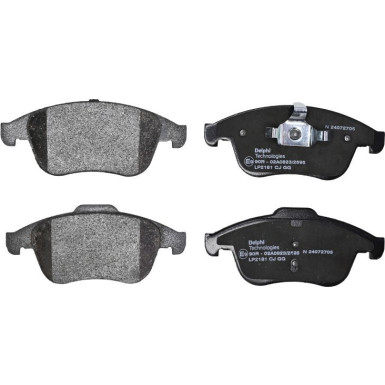 Delphi | Bremsbelagsatz, Scheibenbremse | LP2181