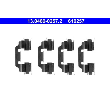 13.0460-0257.2 Zubehörsatz, Scheibenbremsbelag