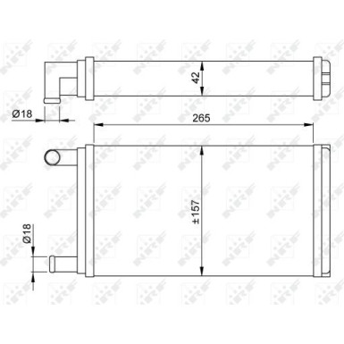 53555 Wärmetauscher, Innenraumheizung 53555 Wärmetauscher, Innenraumheizung