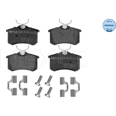 Meyle Bremsbelagsatz, Scheibenbremse MEYLE-ORIGINAL: True to OE 025 209 6117 Meyle Bremsbelagsatz, Scheibenbremse MEYLE-ORIGINAL: True to OE 025 209 6117