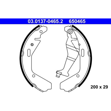 03.0137-0465.2 Bremsbackensatz