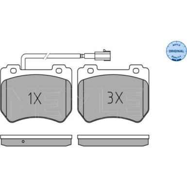 025 248 5215/W Bremsbelagsatz, Scheibenbremse MEYLE-ORIGINAL: True to OE.
