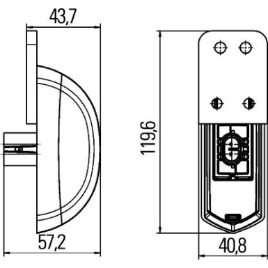 Hella | Umrissleuchte | 2XS 205 020-121