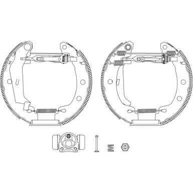 84049500 Bremsbackensatz Shoe Kit Pro