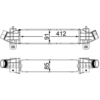 CI 25 000S Ladeluftkühler BEHR CI 25 000S Ladeluftkühler BEHR
