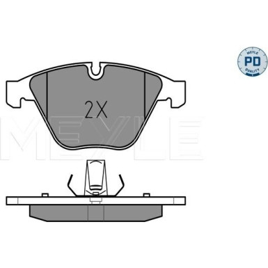 Meyle Bremsbelagsatz, Scheibenbremse MEYLE-PD: Advanced performance and design 025 241 6120/PD