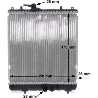 Mahle | Kühler, Motorkühlung | CR 836 000S