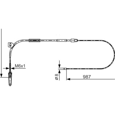 1 987 477 962 Seilzug, Feststellbremse