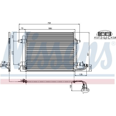 94690 Kondensator, Klimaanlage ** FIRST FIT **