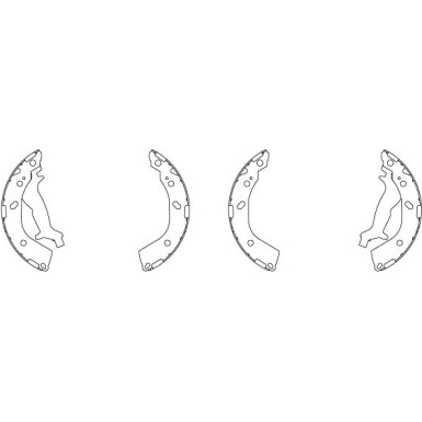 GS8737 Bremsbackensatz GS8737 Bremsbackensatz