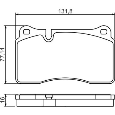 0 986 494 207 Bremsbelagsatz, Scheibenbremse