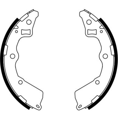 0 986 487 757 Bremsbackensatz