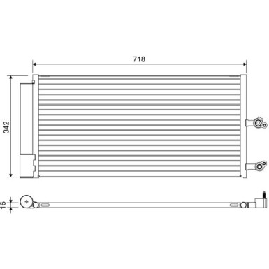 Valeo | Kondensator, Klimaanlage | 822644