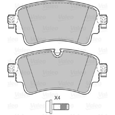 601497 Bremsbelagsatz, Scheibenbremse