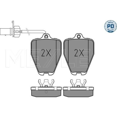 025 214 5218/PD Bremsbelagsatz, Scheibenbremse MEYLE-PD: Advanced performance and design.