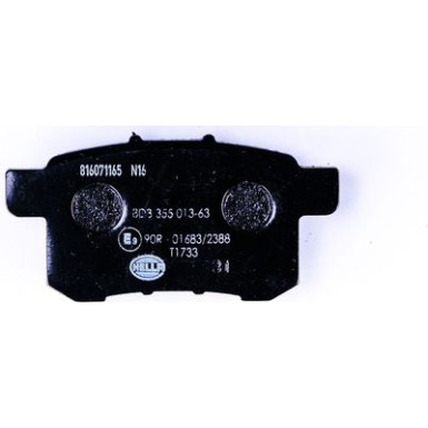 Hella | Bremsbelagsatz, Scheibenbremse | 8DB 355 013-631