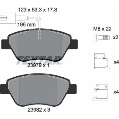 2397903 Bremsbelagsatz, Scheibenbremse Q+