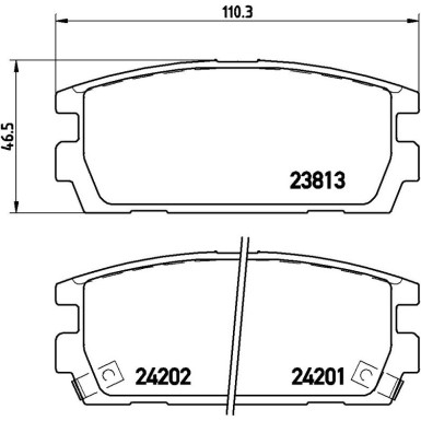 Brembo Bremsbelagsatz, Scheibenbremse PRIME LINE P 30 021