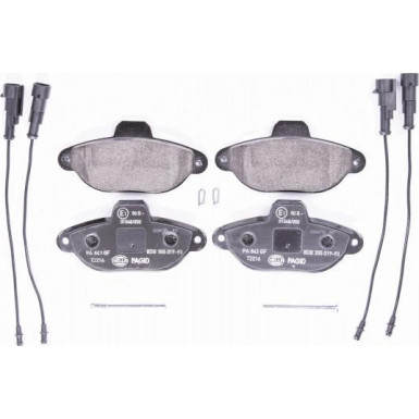 Hella Pagid | Bremsbelagsatz, Scheibenbremse | 8DB 355 019-931
