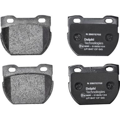 Delphi | Bremsbelagsatz, Scheibenbremse | LP1847 Delphi | Bremsbelagsatz, Scheibenbremse | LP1847