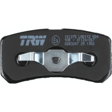 TRW | Bremsbelagsatz, Scheibenbremse | GDB3247
