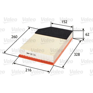 Valeo | Luftfilter | 585320