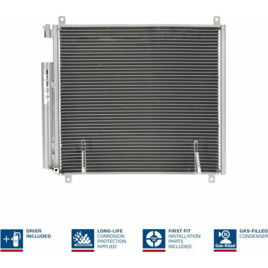 Nissens | Kondensator, Klimaanlage | 941170
