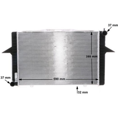 Mahle | Kühler, Motorkühlung | CR 165 000S