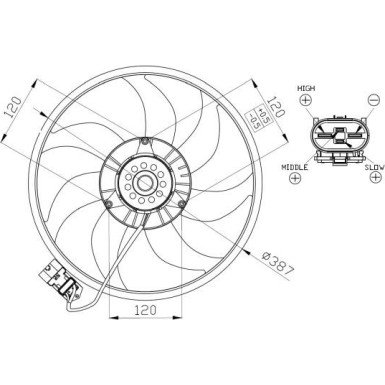 47914 Lüfter, Motorkühlung