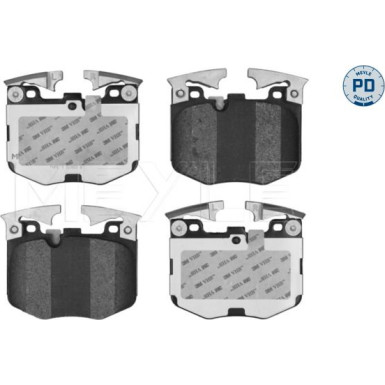 025 224 2520/PD Bremsbelagsatz, Scheibenbremse MEYLE-PD: Advanced performance and design.