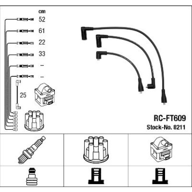 8211 Zündleitungssatz