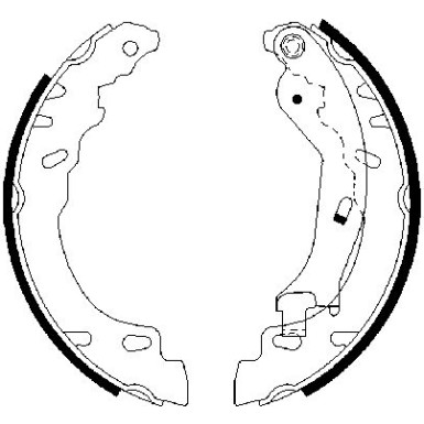 0 986 487 704 Bremsbackensatz