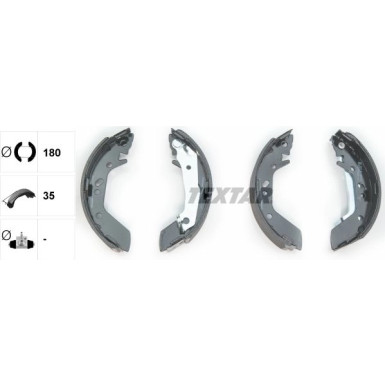 Textar | Bremsbackensatz | 91059600