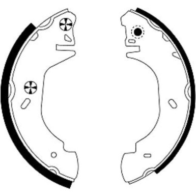 91048500 Bremsbackensatz