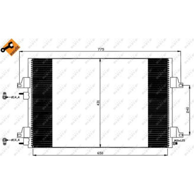 35557 Kondensator, Klimaanlage EASY FIT