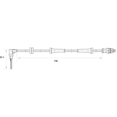 BOSCH | Sensor, Raddrehzahl | 0 265 007 070