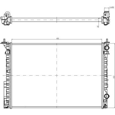 NRF | Kühler, Motorkühlung | 58242A