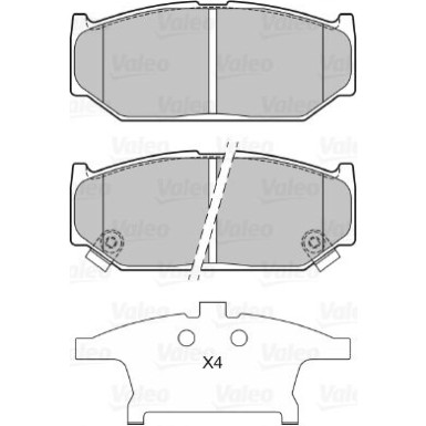 601309 Bremsbelagsatz, Scheibenbremse