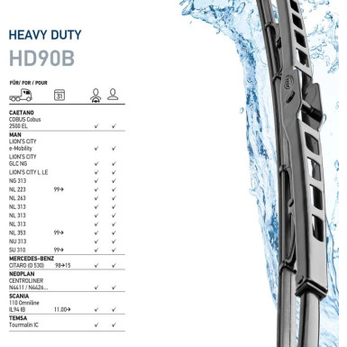 Hella Wischblatt Scheibenwischer Truck 9XW 194 562-361