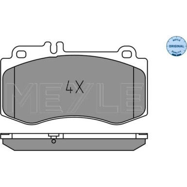 025 249 7618 Bremsbelagsatz, Scheibenbremse MEYLE-ORIGINAL: True to OE.