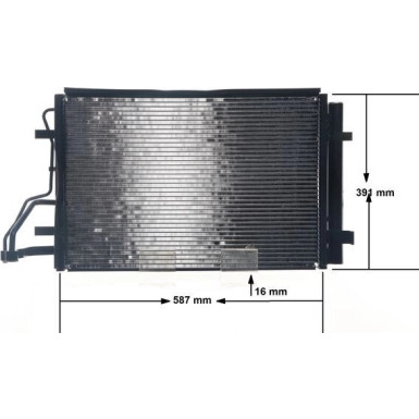 AC 697 000S Kondensator, Klimaanlage BEHR