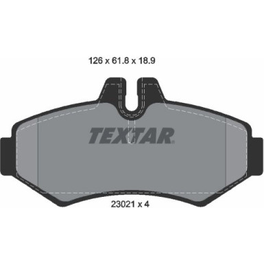 Textar Bremsbelagsatz, Scheibenbremse Q+ 2302101