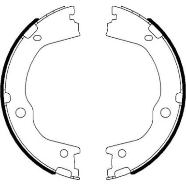 91075900 Bremsbackensatz, Feststellbremse