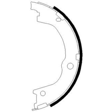 91079600 Bremsbackensatz, Feststellbremse