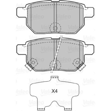 598933 Bremsbelagsatz, Scheibenbremse