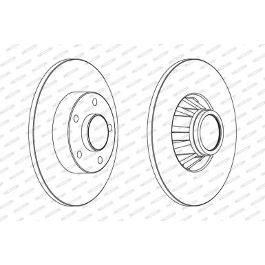 Ferodo | Bremsscheibe | DDF1498C-1