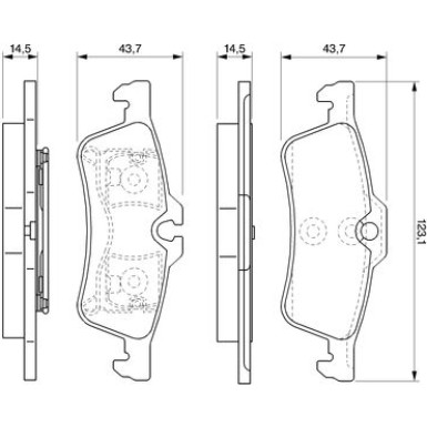 0 986 494 130 Bremsbelagsatz, Scheibenbremse