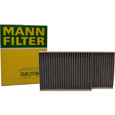 MANN-FILTER CUK 2736-2 Innenraumfilter, Aktivkohlefilter MANN-FILTER CUK 2736-2 Innenraumfilter, Aktivkohlefilter