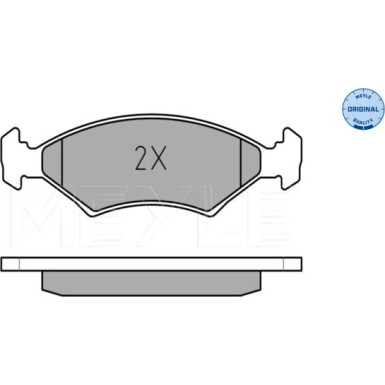 Meyle Bremsbelagsatz, Scheibenbremse MEYLE-ORIGINAL: True to OE 025 207 5318